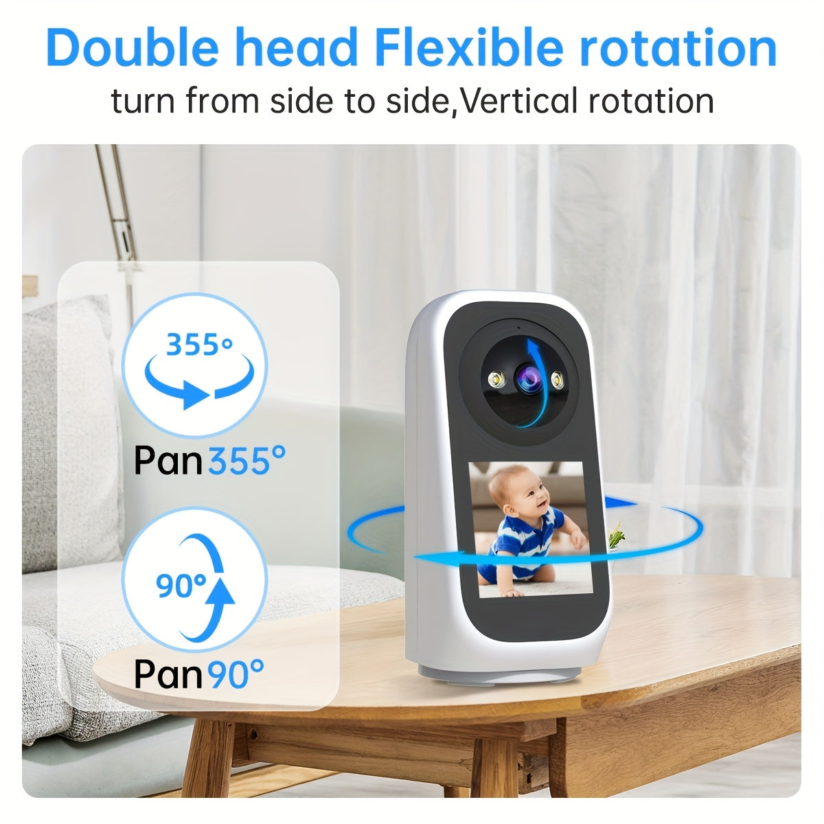 Indoor 3MP PTZ WiFi Surveillance Camera